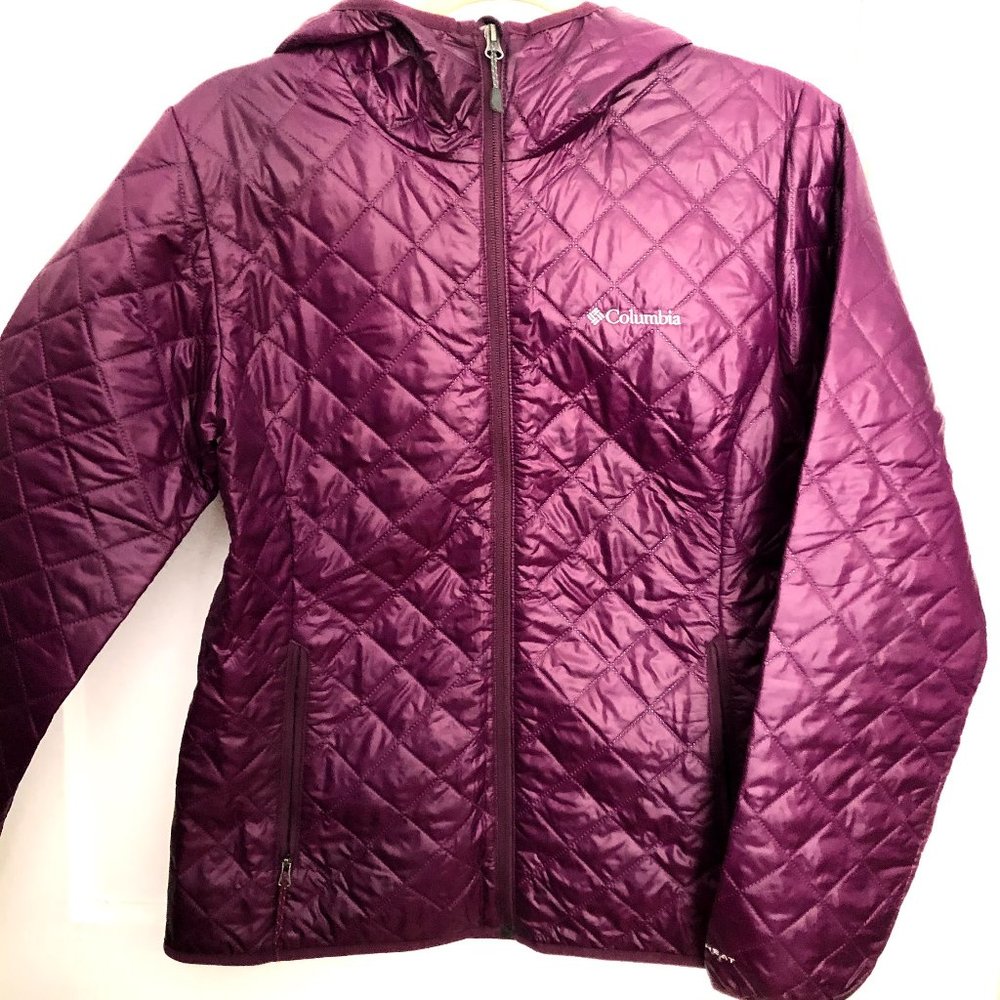 Columbia Omni Heat Hooded Insulated Jacket Women M